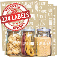 Load image into Gallery viewer, All Caps Bold Pantry &amp; Fridge Labels, 224 White Labels