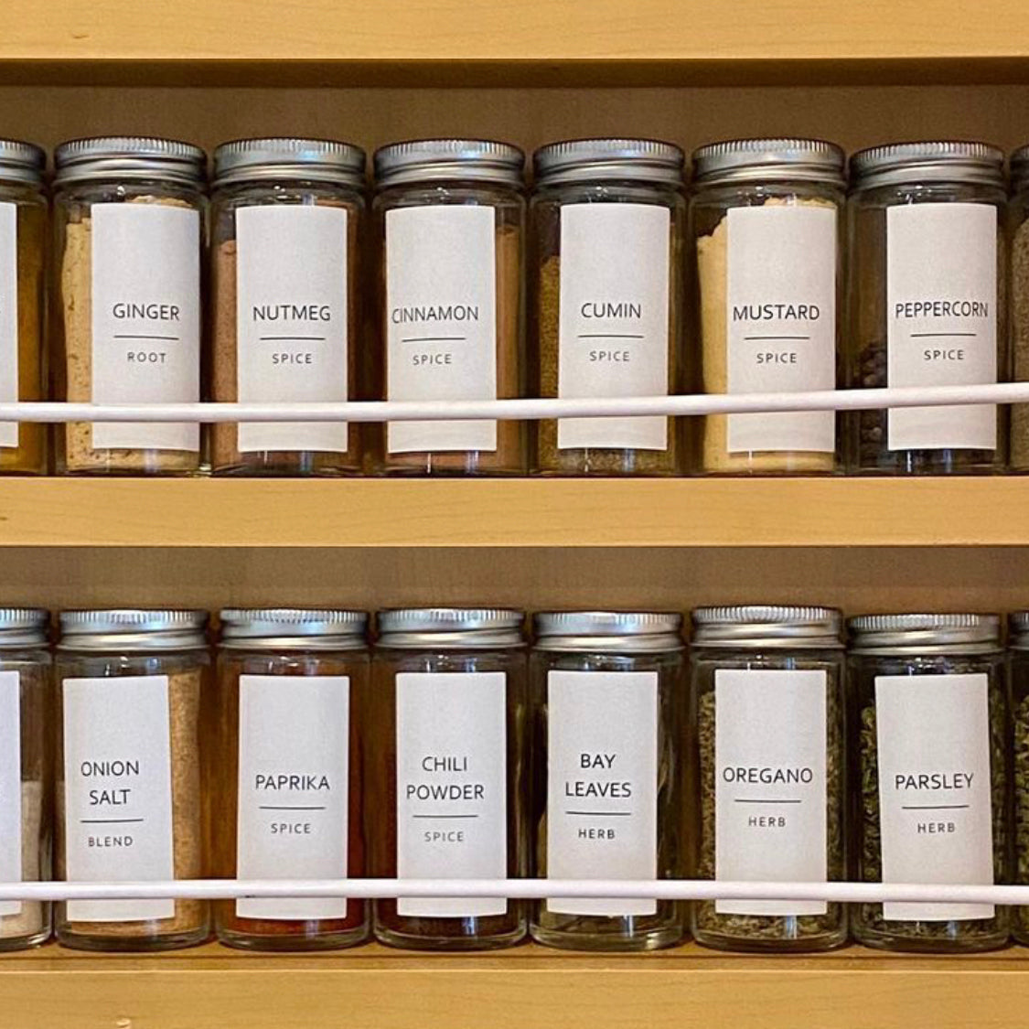 Minimalist Spice Labels – Savvy & Sorted