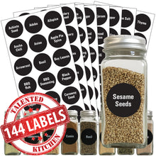 Load image into Gallery viewer, Chalkboard Spice Label Set, 144 Chalkboard Labels