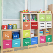 Load image into Gallery viewer, Playroom Label Set, 120 White Labels
