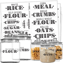 Load image into Gallery viewer, Mega Farmhouse Pantry Label Set, 154 Black Labels