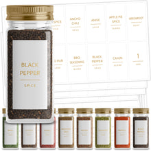 Load image into Gallery viewer, Minimalist Spice Labels, 140 Gold Labels