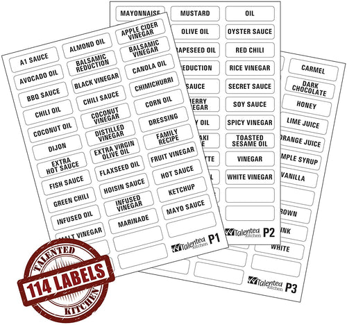 114 Condiments & Sauces, Black Labels