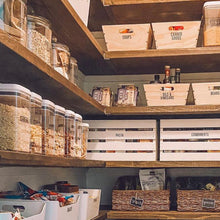 Load image into Gallery viewer, All Caps Bold Pantry &amp; Fridge Labels, 224 White Labels