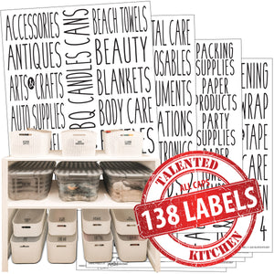  Talented Kitchen 138 Farmhouse Laundry Labels For