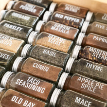 Load image into Gallery viewer, All Caps Spice Label Set, 134 White Labels