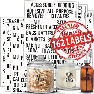 Bold All Caps Laundry Room, Linen Closet & Cleaning Supplies Labels Se –  Talented Kitchen