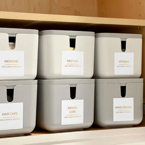 Minimalist Bathroom, Beauty & Makeup Label Set, 174 Gold Labels