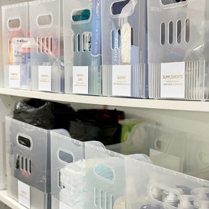 Minimalist Bathroom, Beauty & Makeup Label Set, 174 Gold Labels