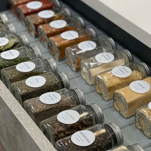 Minimalist Round Spice Labels, 144 Labels