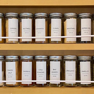 Minimalist Spice Labels