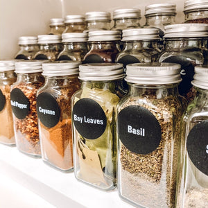 Spice Glass Jars Kit, 3 Different Sizes Available