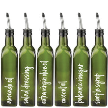 Load image into Gallery viewer, 132 Oils, Vinegars &amp; Condiments, White Script Labels