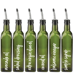 132 Oils, Vinegars & Condiments, White Script Labels