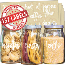 Load image into Gallery viewer, Mega Script Pantry Label Set, 157 White Labels