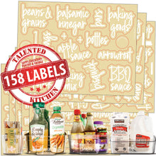 Load image into Gallery viewer, 158 Supplementary Pantry &amp; Fridge Label Set, Script White Labels