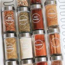 Load image into Gallery viewer, Round Spice Label Set, 144 White Labels