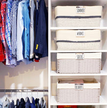 Load image into Gallery viewer, All Caps Closet &amp; Shoe Label Set, 134 Black Labels