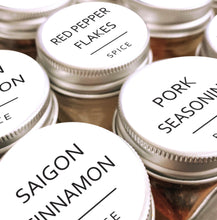 Load image into Gallery viewer, Minimalist Round Spice Labels, 144 Labels