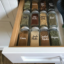 Load image into Gallery viewer, Cursive Spice Label Combo Set, 300 Black &amp; White Labels