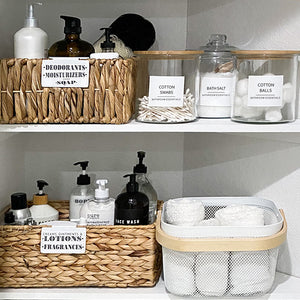 Minimalist Bathroom, Beauty & Makeup Label Set, 174 Labels
